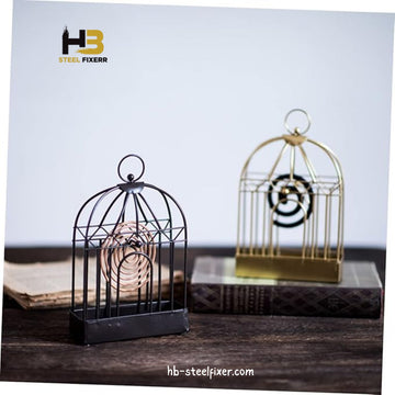 Golden Metal Mosquito Coil Holder – Stylish Insect Repellent Burner
