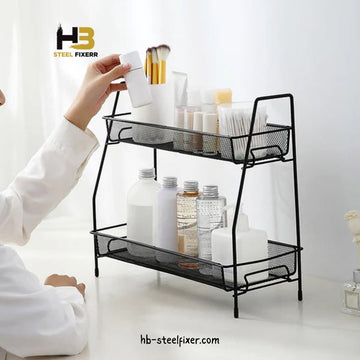 2-Layer Metal Stand – Compact Freestanding Organizer
