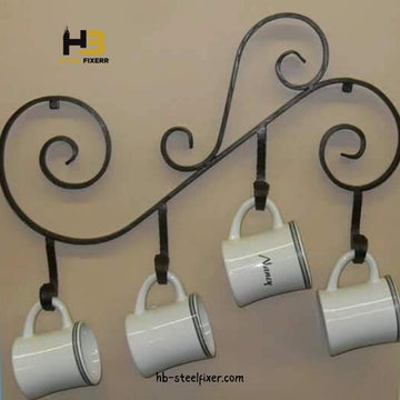 Under Cabinet Cup Holder Rack – Space-Saving Mug Stand for Kitchen