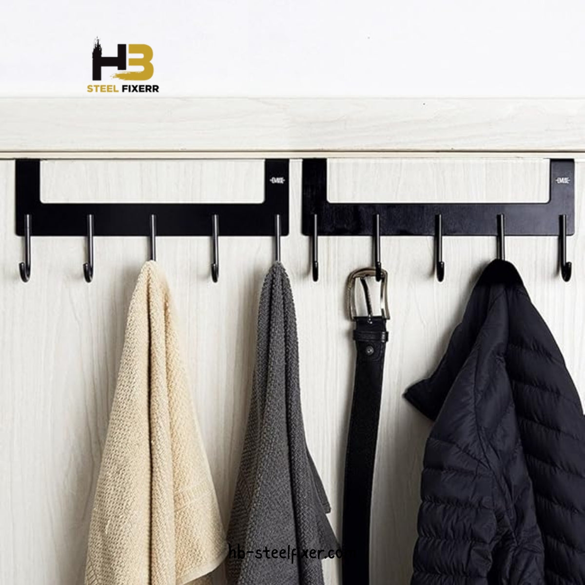 Wall-Mounted Multipurpose Hanger – Coat & Towel Hook Rack