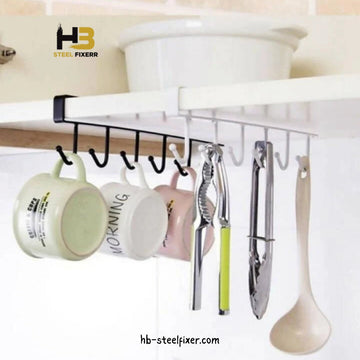Adjustable Cabinet Shelf Storage Hooks – Pack of 2 | No-Drill Hanging Organizer
