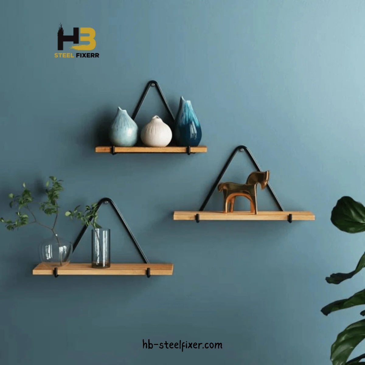 Floating Shelf Bracket Kit – Wall Mount Support for DIY Shelves