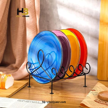 Metal Dinnerware Display Stand – Vertical Dish Rack