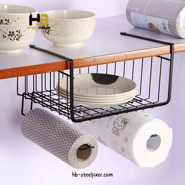 Metal Multipurpose Under Shelf Hanging Basket