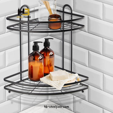Steel Corner Shelf – Bathroom Shower Basket