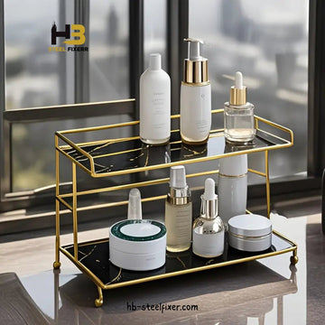 Double Layer Cosmetic Storage Rack
