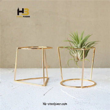 Pack of 3 – Geometric Metal Flower Pot Stands