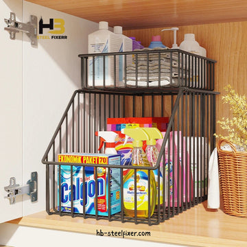 2-Layer Multipurpose Storage Rack – Bathroom & Kitchen Countertop Organizer