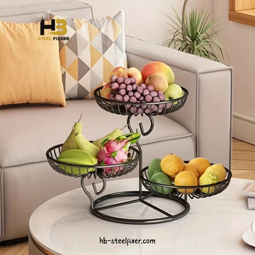Elegant Multi-Tier Fruit & Snack Stand – Modern Serving Display
