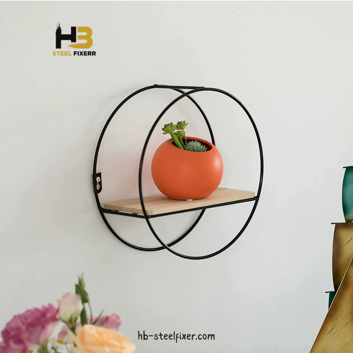 Modern Round Floating Wall Shelf