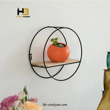 Modern Round Floating Wall Shelf