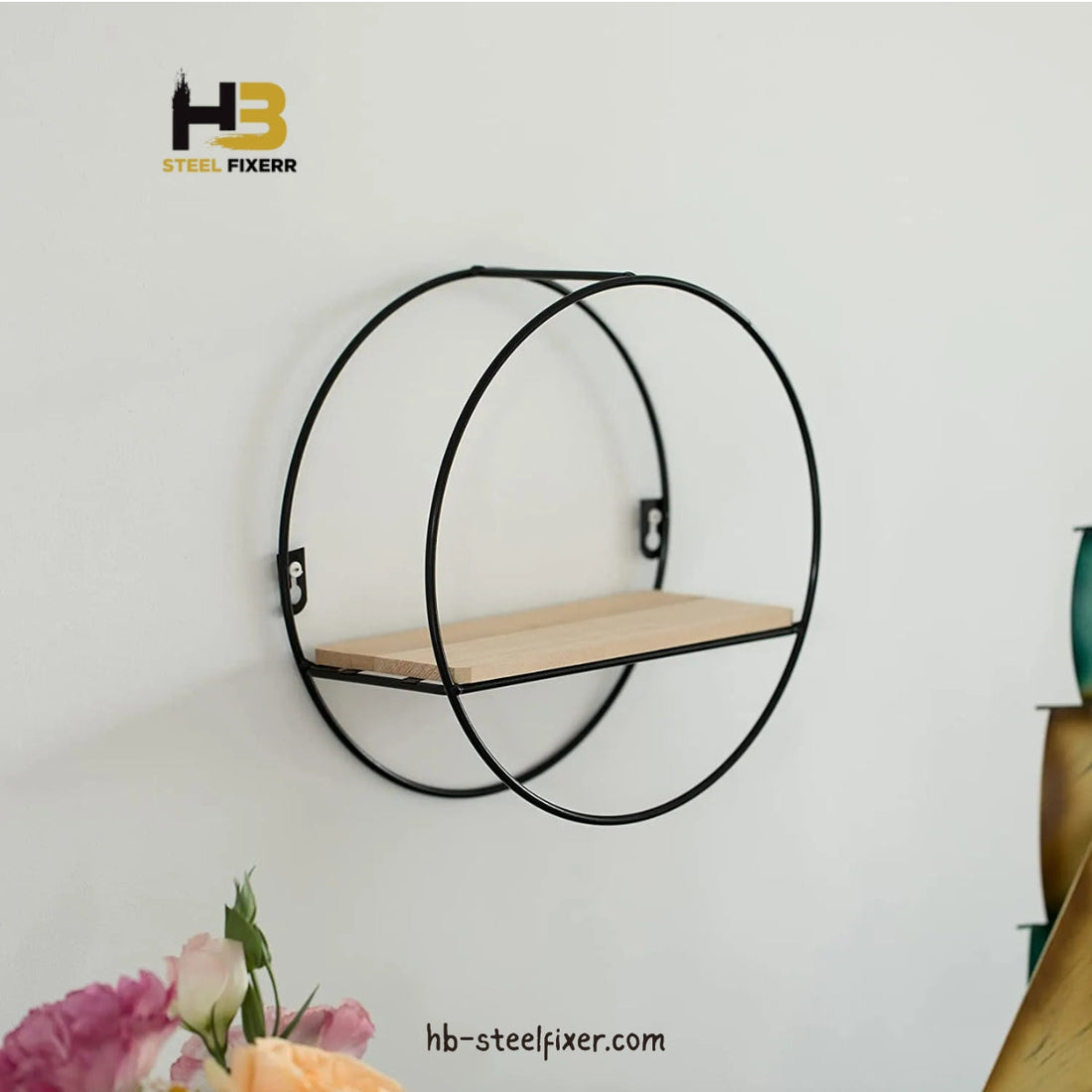Modern Round Floating Wall Shelf