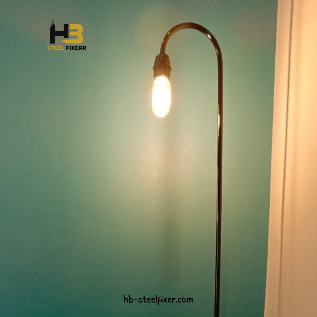 Fancy Floor Lamp with Built-in Side Table