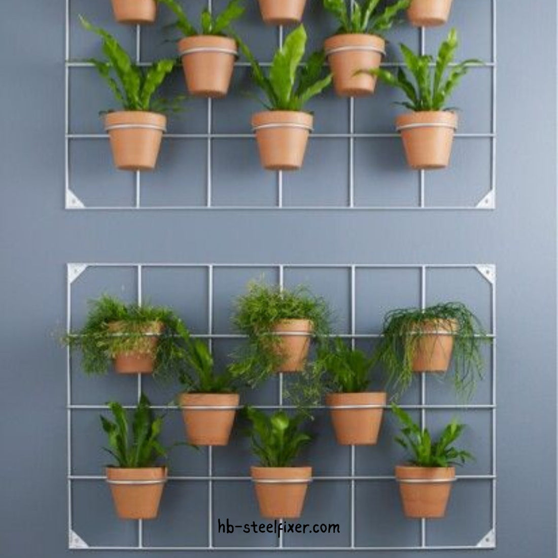 Metal Pots Hanging Fence – Decorative Flower Pot Holder