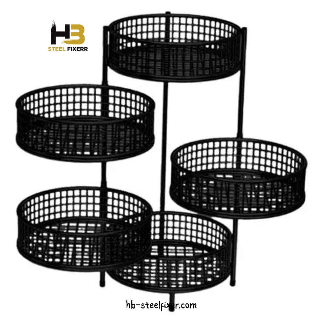 Multi-Layer Rotatable Fruit Tray Stand