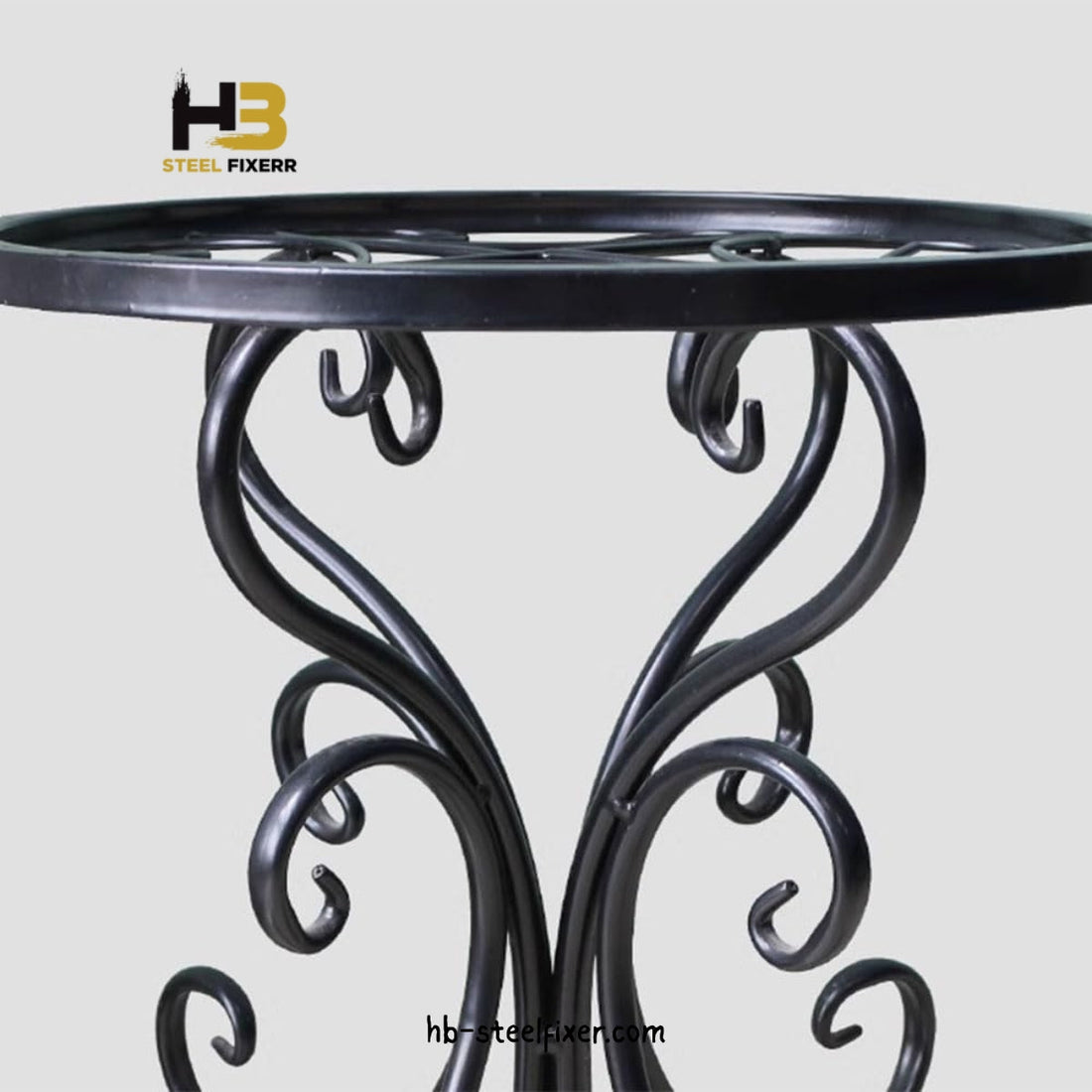 Wrought Iron Flower Stand – Elegant Metal Plant Display Rack