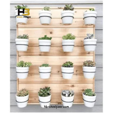 Heavy-Duty Wall-Mounted Flower Pot Stand – 6-Inch Hanging Metal Plant Holder (Black)