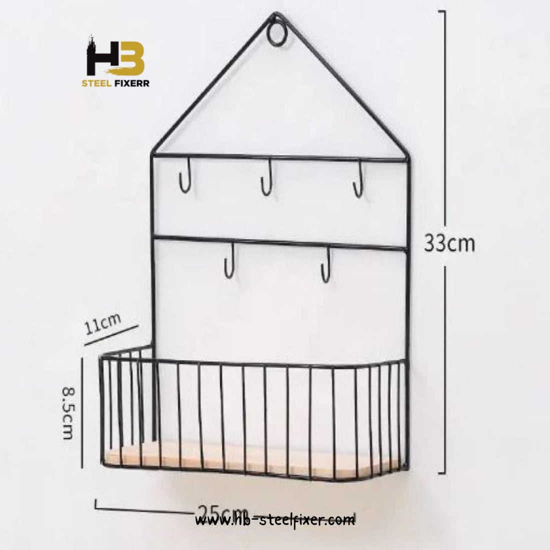 Creative Wall-Mounted Shelf with Hooks