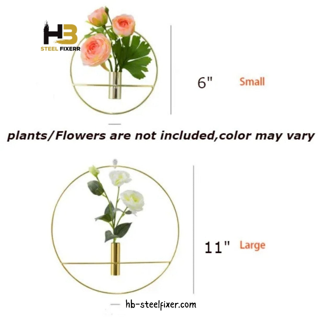 Set of 2 Wall Hanging Planters (Small & Large