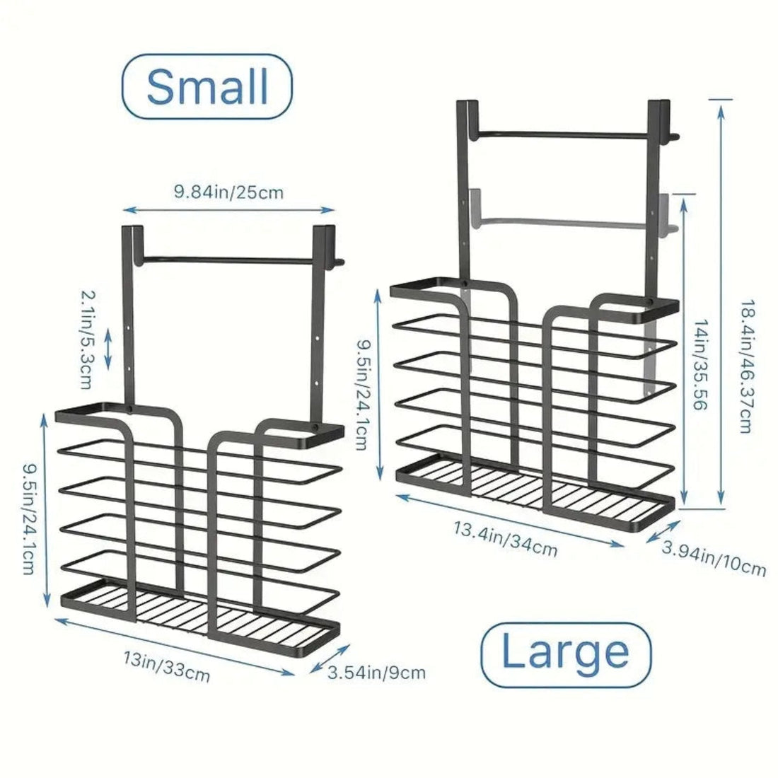 Over-the-Cabinet Kitchen Organizer – Cutting Board & Storage Rack