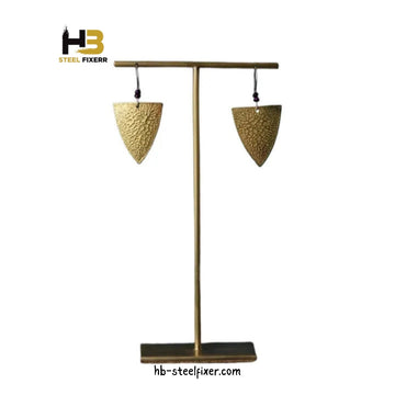 Geometric Wrought Iron Earring Stand