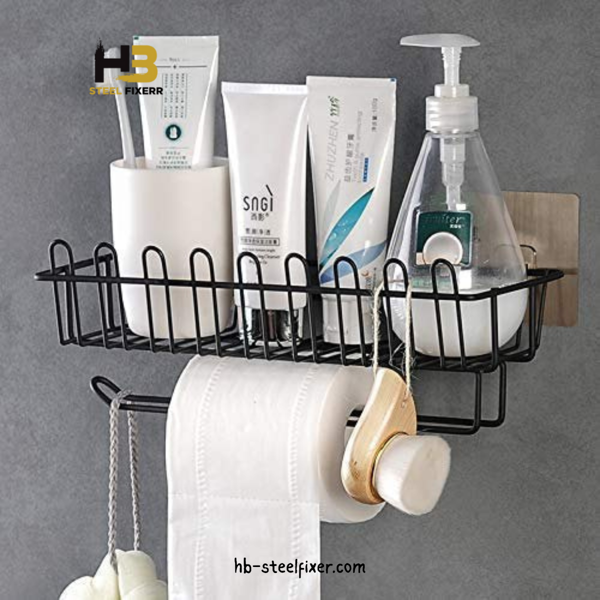 Multi-Purpose Wall Mounted Bathroom Floating Shelf