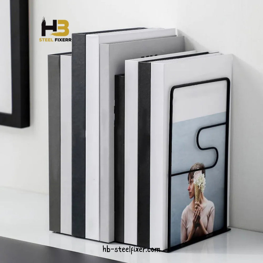Iron File Storage Bookends