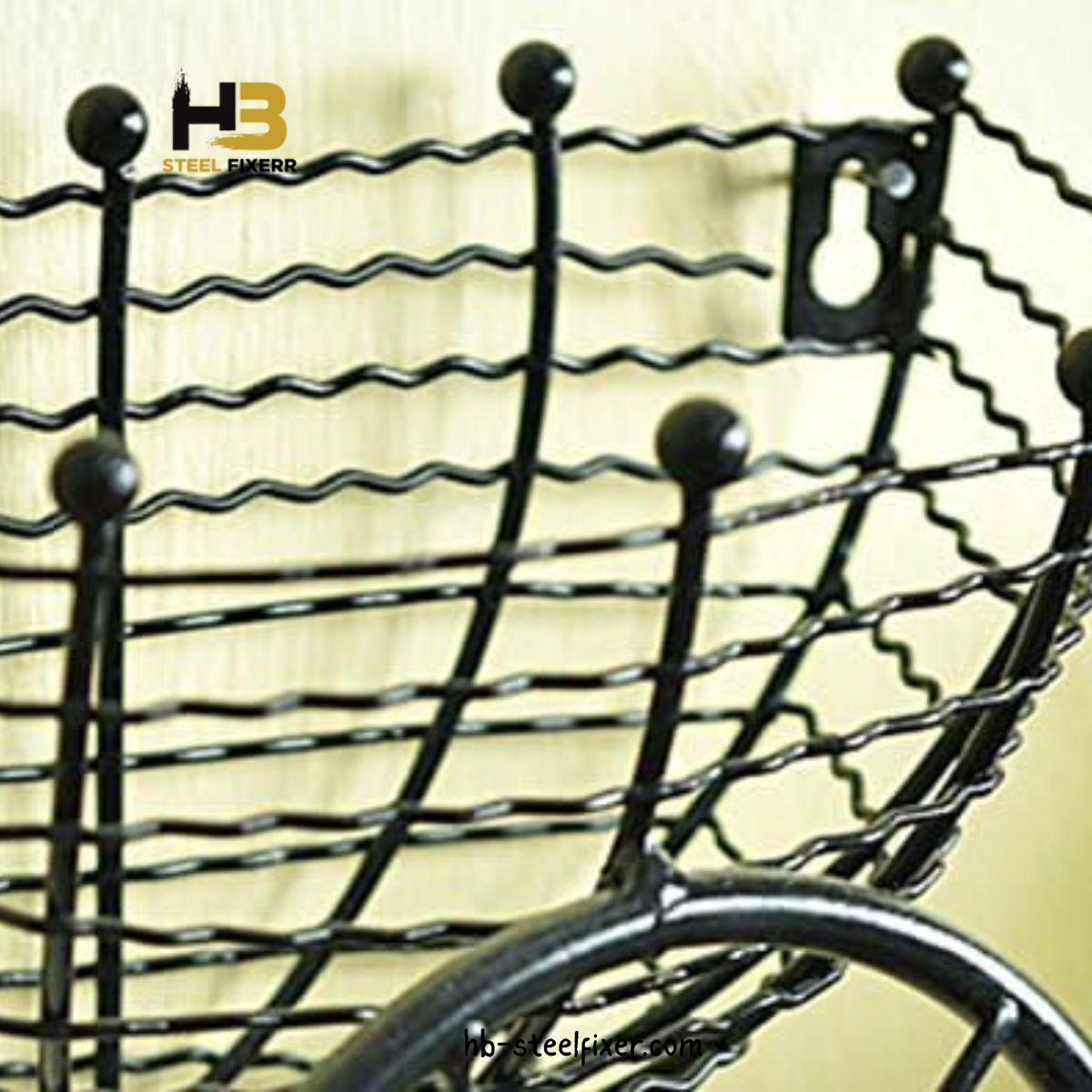 Bicycle-Shaped Iron Wall Hanging Flower Holder