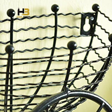 Bicycle-Shaped Iron Wall Hanging Flower Holder