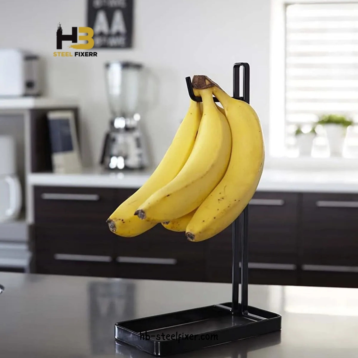 Double Hooks Standing Banana Holder
