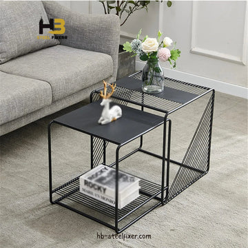 Modern Accent Coffee Table Set for Bedroom, Living Room & Hotel Decor