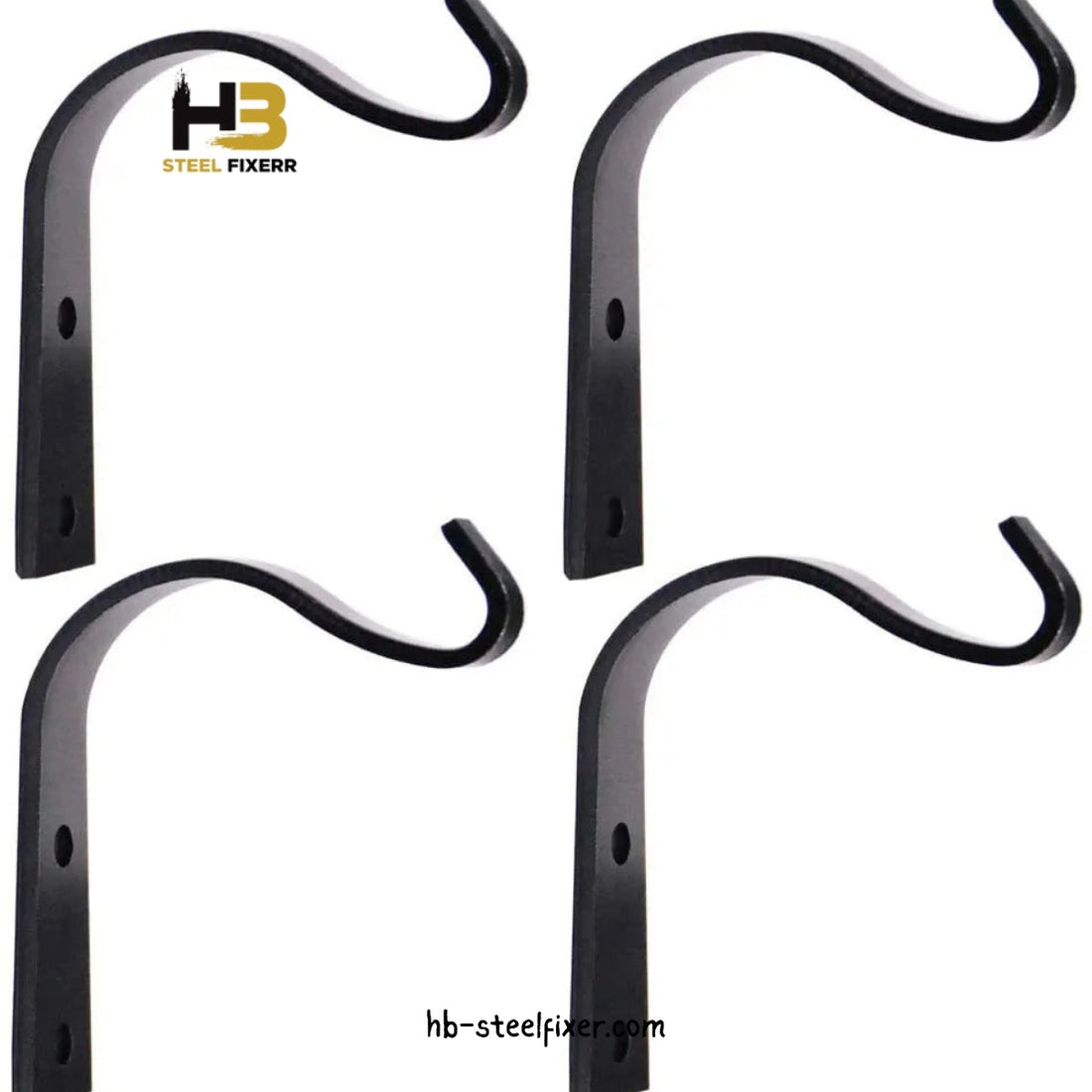 2 Pcs Iron Decorative Wall Hooks