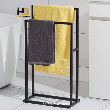 Luxury Metal Towel Hanger – Modern Freestanding Bathroom Stand