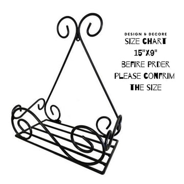Elegant Wrought Iron Flower Stand – Handcrafted Decorative Plant Holder by HB Steel Fixer