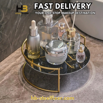 Gold Makeup Organizer with MDF Sheet