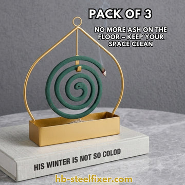 Large size Triangle Mosquito Coil Stand & Aromatherapy Burner| Mosquitos Coil Holder